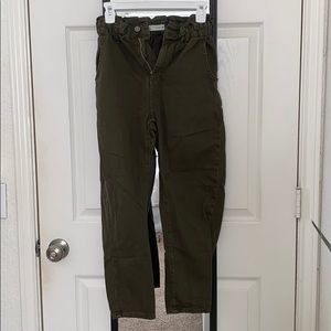 Green Paperbag Pants